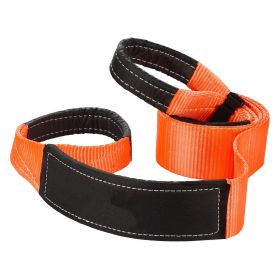 Recovery Tow Strap 3 inches, 8 feet 36,000 lbs Break Strength, Triple Reinforced Loop Straps, Tree Saver, Winch Line Extension Strap