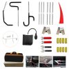 26-Piece Professional Emergency Car Tool Kit, Black S-Handle Red Wedge Set, Wedge Air Wrench Combination Tool, 59-Inch Wheel Hub Puller