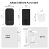 Smart WiFi Door Lock with Bluetooth Gateway, Fingerprint & Keypad Keyless Entry Deadbolt, App Remote Control, Auto Lock