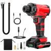 Car Electric Air Compressor with LED Light 150PSI Cordless Car Tire Pump Rechargeable Tire Inflator 12V Portable Electric Air Compressor with LED Ligh