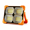 Portable LED Work Solar Light with Stepless Brightness Job Site Battery Rechargeable LED Floor Light for Emergency Worklight for Hurricane