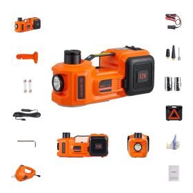 Electric Car Jack, 5 Ton/11023 LBS Hydraulic Jack with Electric Impact Wrench, Portable Car Lift with Built-in Inflatable Pump