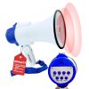 5 Core Megaphone 30W Bull Horn PA Speaker w 800 Yards Range USB Loud Siren Voice Amplifier Portable