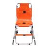 EMS Stair Chair, 350 lbs Load Capacity, Foldable Aluminum Emergency Stair Climbing Wheelchair with 2 Wheels