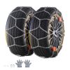 Auto Tightening Snow Chains, Diamond Mesh Traction Wheel Chains for Anti-slip, Alloy Steel Tire Chains for Tires 265/75-15, 265/75-16, LT265/75-16