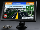 Latest upgrade in 2025, car GPS navigator, 9-inch navigation system, lifetime map updates, real-time voice assistant broadcasting