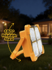 Portable LED Work Solar Light with Stepless Brightness Job Site Battery Rechargeable LED Floor Light for Emergency Worklight for Hurricane