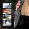 Premium Grey Tactical Pocket Knife - One-Handed Open, Ideal for Camping, Fishing & Outdoor Adventures