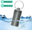 3 Packs Waterproof Aluminum Pill Fob Container
