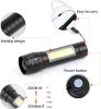 10 Pack LED Rechargeable Flashlight, Super Bright Small Mini Camping Flashlights Zoomable Beam