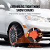 Auto Tightening Snow Chains, Diamond Mesh Traction Wheel Chains for Anti-slip, Alloy Steel Tire Chains for Tires 265/75-15, 265/75-16, LT265/75-16