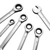 Combination Wrench Set, 30-Piece Ratcheting Wrench Set with Organizer Rack, Cr-V Steel Wrench Set SAE 1/4" to 1", Metric 8 mm to 24 mm