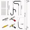 26Pcs Portable Automotive Tool Kit, Stainless Steel 5th Wheel Pin Puller with 59 Inch J-Hook and Pull Hook
