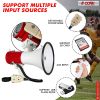 5 Core Megaphone 50W Bull Horn Professional PA Speaker w 1200 Yards Range Loud Siren Voice Amp