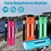 12 Pcs Mini Flashlights Bulk, Bright Aluminum Handheld Flash Lights with Lanyard