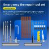 TIRE REPAIR SET 58 PCS MOTORCYCLE/CAR TIRE PATCH KIT EMERGENCY TOOL SET