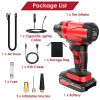 Car Electric Air Compressor with LED Light 150PSI Cordless Car Tire Pump Rechargeable Tire Inflator 12V Portable Electric Air Compressor with LED Ligh