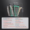 Combination Wrench Set, 24-Piece Ratcheting Wrench Set with Organizer Rack, Cr-V Steel Wrench Set SAE 1/4" to 7/8", Metric 8 mm to 19 mm