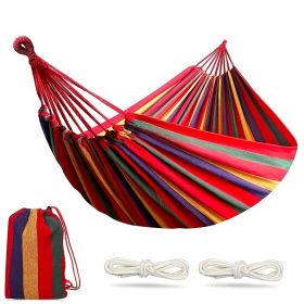 Outdoor Garden Camping Hammock With Tree Straps For Hanging; Durable Hammock Holds Up To 450lbs; Portable Hammock With Travel Bag Perfect For Out (Color: Blue, size: 260*80CM)