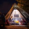 USB Solar Camping Light with Remote Control - Folding Rechargeable Lantern, 360°Lighting Waterproof Hanging Tent Lights Outdoor Light for Camping