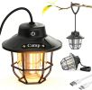 1200 Lumens Camping Lantern, Rechargeable LED Tent Light with 4 Light Modes, USB Portable Outdoor Flashlight for Camping, Hiking, Emergencies