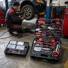 330pcs Hand Tool Set, Professional Grade, Organized Storage Case, Black-Red or Black-Yellow for Garage, Workshop& Emergency