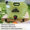 Collapsible Water Container with  2.1 Gallon BPA Free Water Storage Carrier Jug for Folding Hiking, Canteen, Outdoor Sport, Riding, Mountaineer